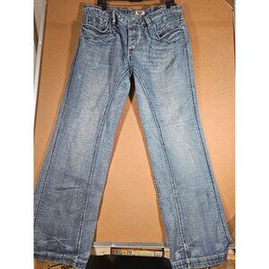 men Denim Blue Jeans Size 38 Antik Denim Straight Style